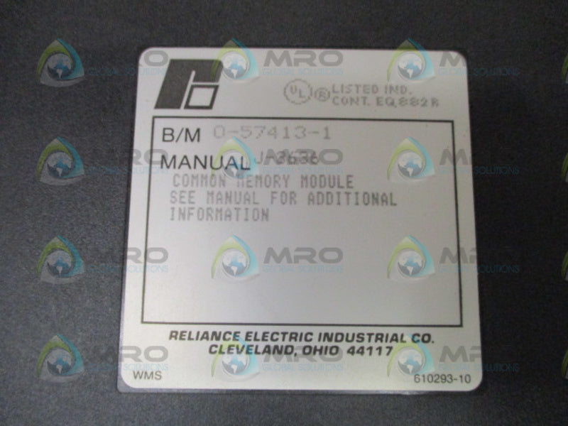 RELIANCE ELECTRIC 0-57413-1 COMMON MEMORY MODULE UNMP