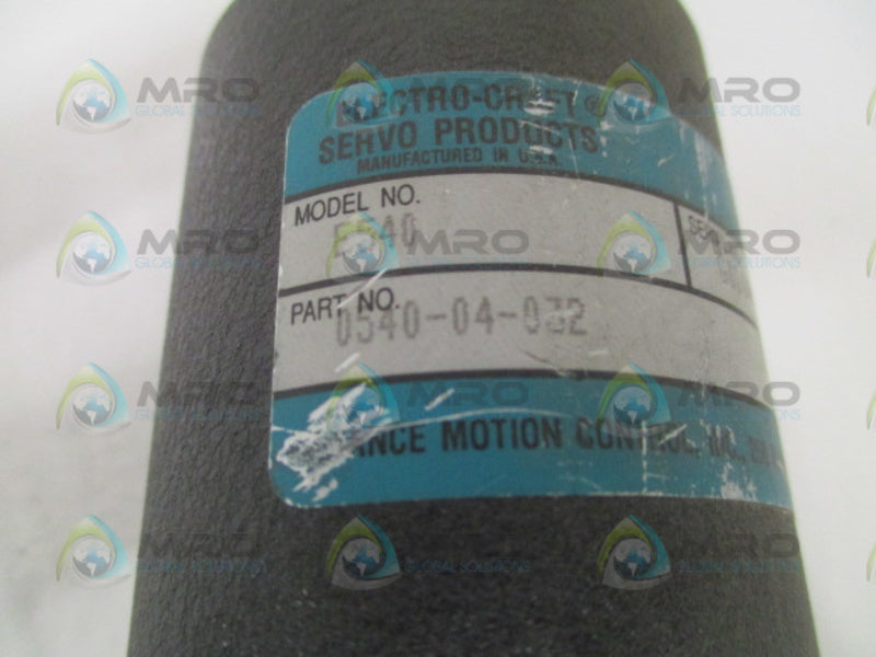 RELIANCE ELECTRIC ELECTRO-CRAFT E540 0540-04-032 SERVO MOTOR  NSNP