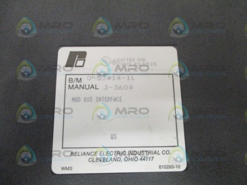 RELIANCE ELECTRIC 0-57414-1L MOD BUS INTERFACE UNMP