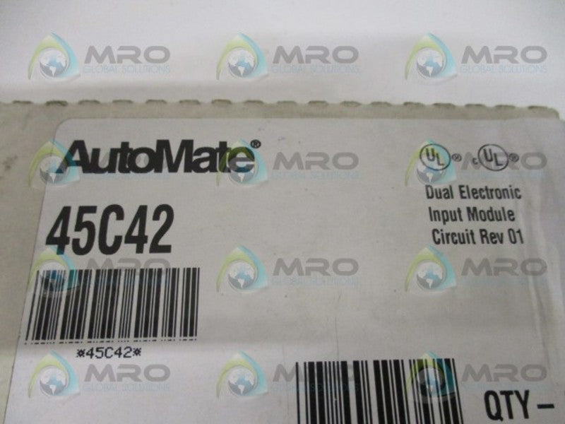 RELIANCE ELECTRIC AUTOMATE 45C42 DUAL ELECTRONIC INPUT MODULE NSMP