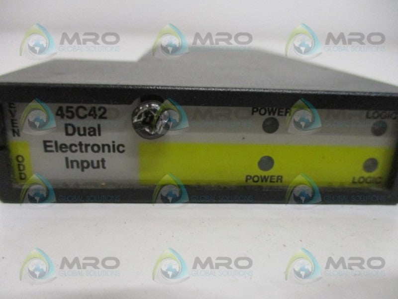 RELIANCE ELECTRIC AUTOMATE 45C42 DUAL ELECTRONIC INPUT MODULE NSMP