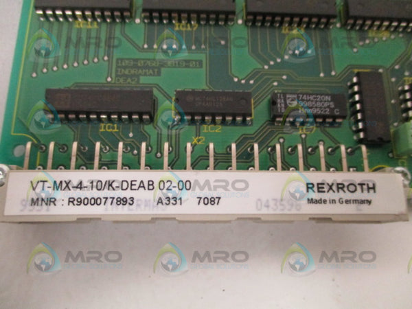 REXROTH VT-MX-4-10/K-DEAB02-00 I/O BOARD MODULE NSNP