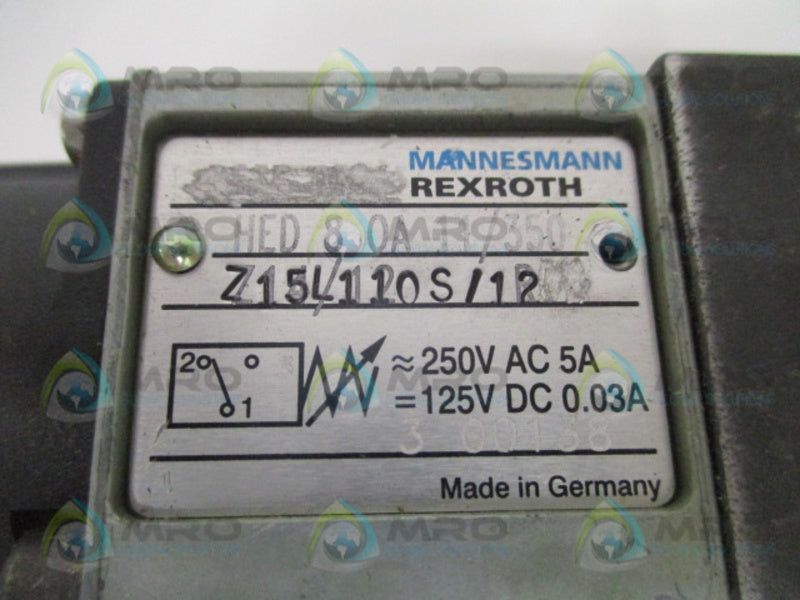 MANNESMANN REXROTH HED80A11/350Z15L/110S/12  NSNP