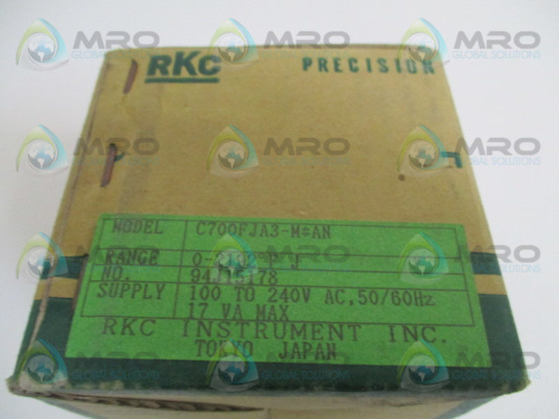 RKC C700FJA3-MAN TEMPERATURE CONTROLLER 0/2192 F NSMP