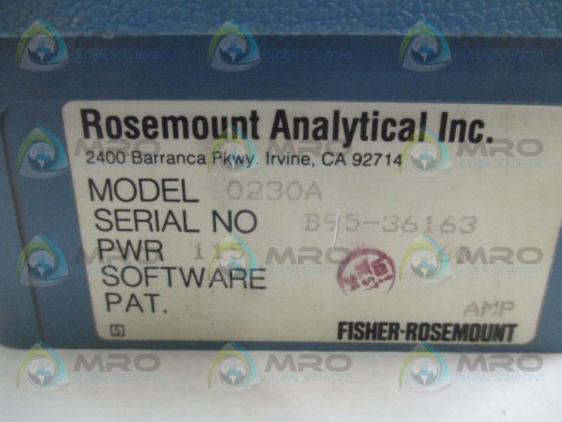 ROSEMOUNT UNILOC 0230A ALARM UNMP