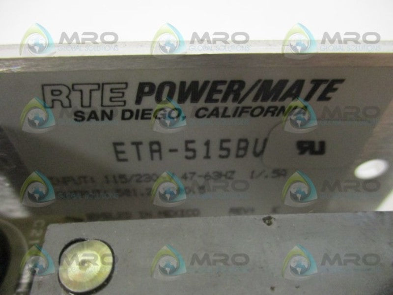 RTE POWER/MATE ETA-515BV REGULATED POWER SUPPLY NSNP