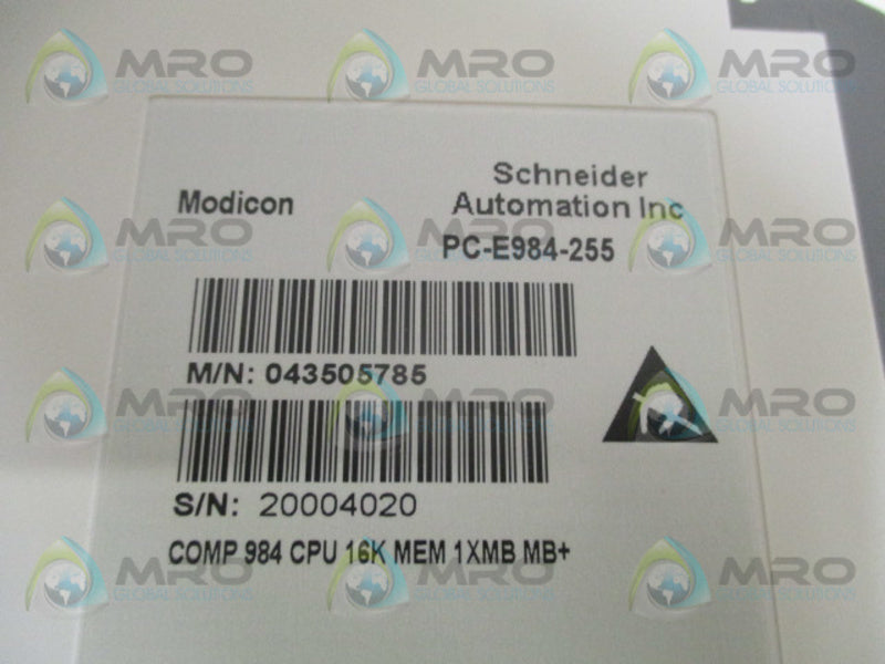 SCHNEIDER AEG MODICON PC-E984-255 PROGRAMMABLE CONTROLLER NSMP