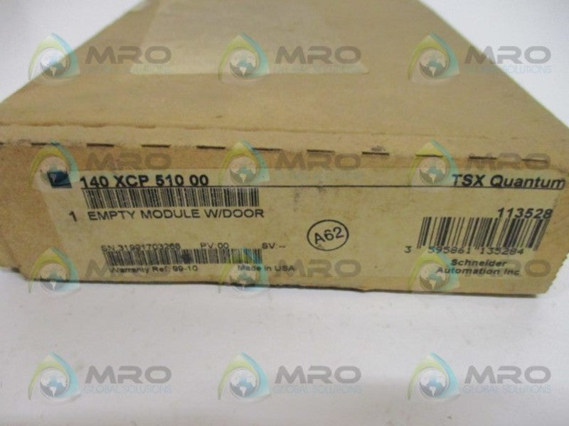 SCHNEIDER TSX QUANTUM 140XCP51000 EMPTY MODULE WITH DOOR NSMP