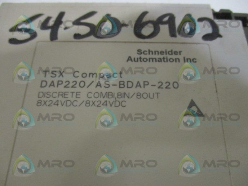 SCHNEIDER AEG TSX COMPACT DAP220/AS-BDAP-220 DISCRETE I/O MODULE UNMP