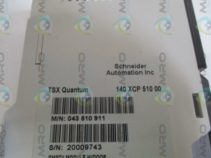 SCHNEIDER TSX QUANTUM 140XCP51000 EMPTY MODULE WITH DOOR NSNP