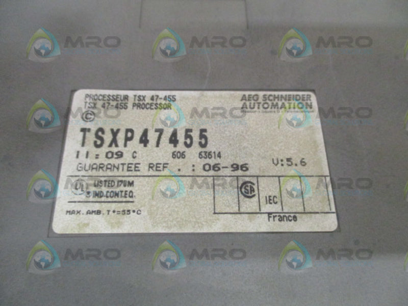 SCHNEIDER AEG TSXP47455 PROCESSOR MODULE UNMP