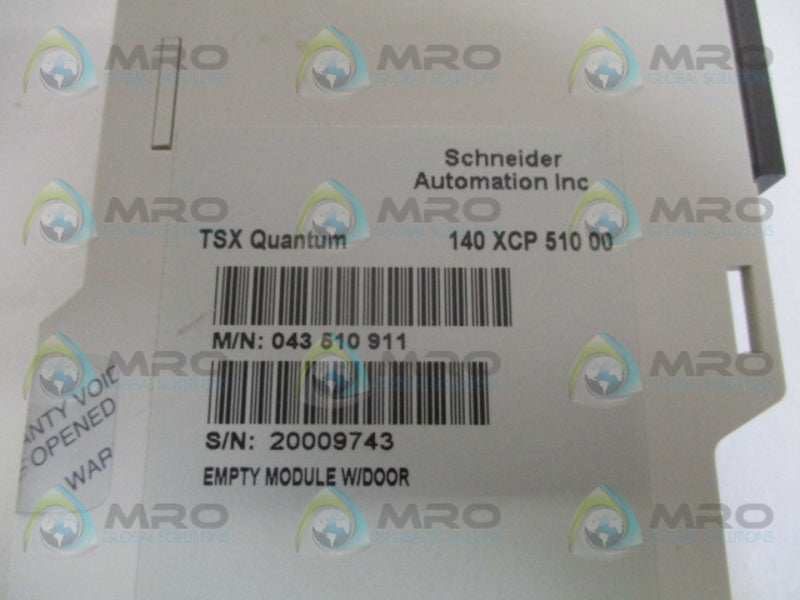 SCHNEIDER TSX QUANTUM 140XCP51000 EMPTY MODULE UNMP