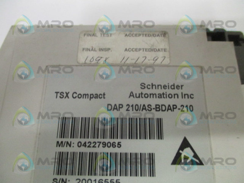 SCHNEIDER AEG TSX COMPACT DAP210/AS-BDAP-210 OUTPUT MODULE NSNP