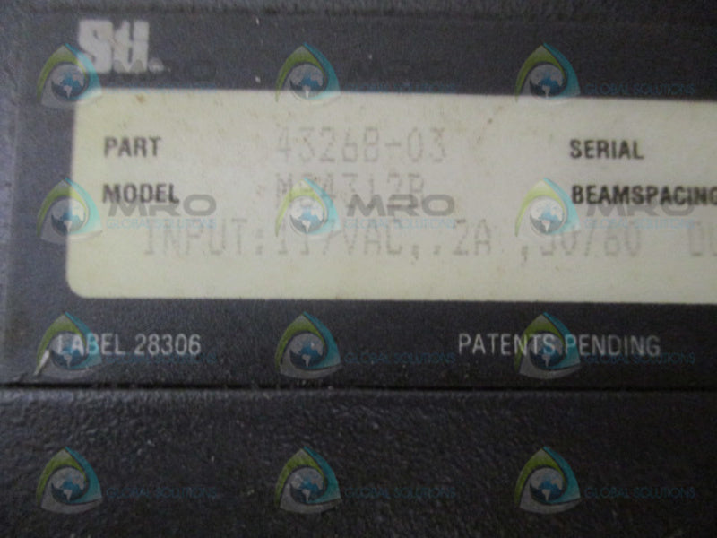 STI MiniSafe MS4312B 43268-03 LIGHT CURTAIN CONTROLLER UNMP