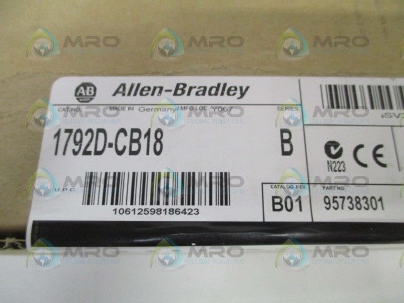 ALLEN BRADLEY ARMOR BLOCK MAXUM 1792D-CB18 SER. B DATE: 2001 NSFS