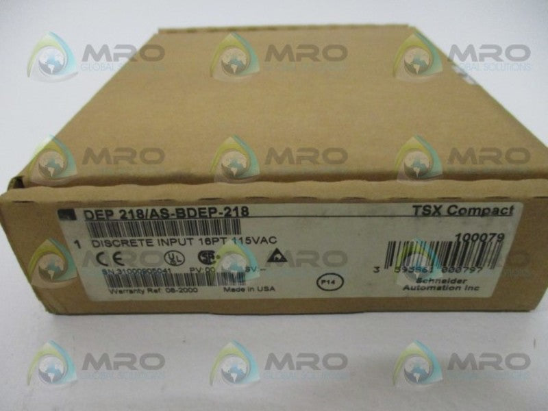 SCHNEIDER AEG TSX COMPACT DEP218/AS-BDEP-218 DISCRETE INPUT  NSFS