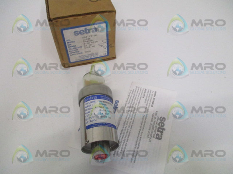 SETRA C280E-30-PSIA 280113-SP PRESSURE TRANSMITTER 0-30 PSIA NSMP