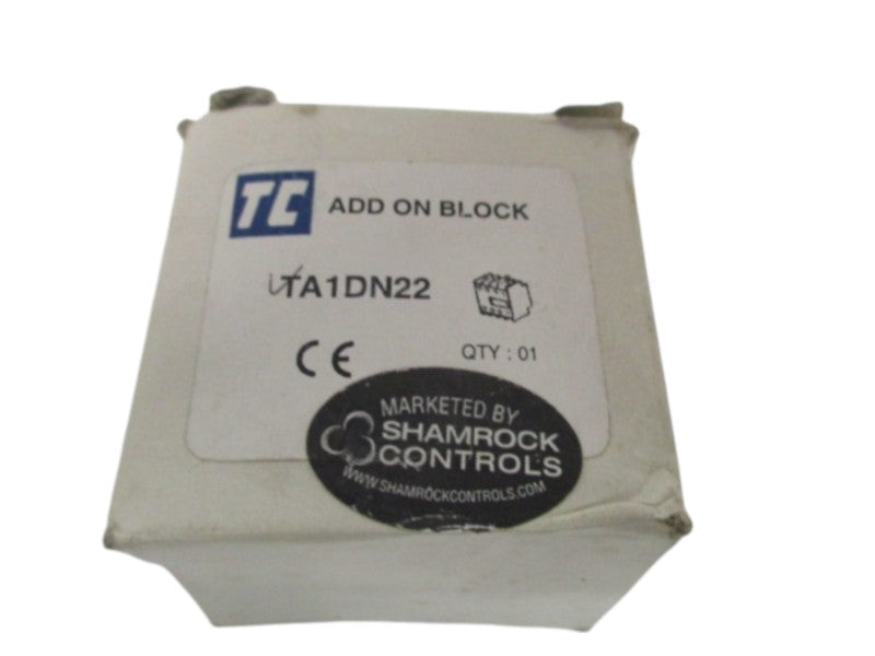 SHAMROCK CONTROLS TA1DN22 AUXILIARY CONTACT BLOCK NSMP