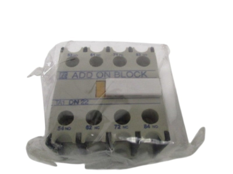 SHAMROCK CONTROLS TA1DN22 AUXILIARY CONTACT BLOCK NSNP