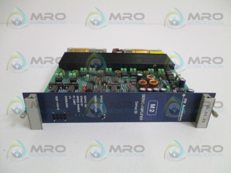 SIEB & MEYER 26.50.20DC-M2 SERVO AMPLIFIER NSMP