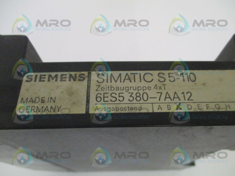 SIEMENS S5-110 6ES5380-7AA12 UNMP