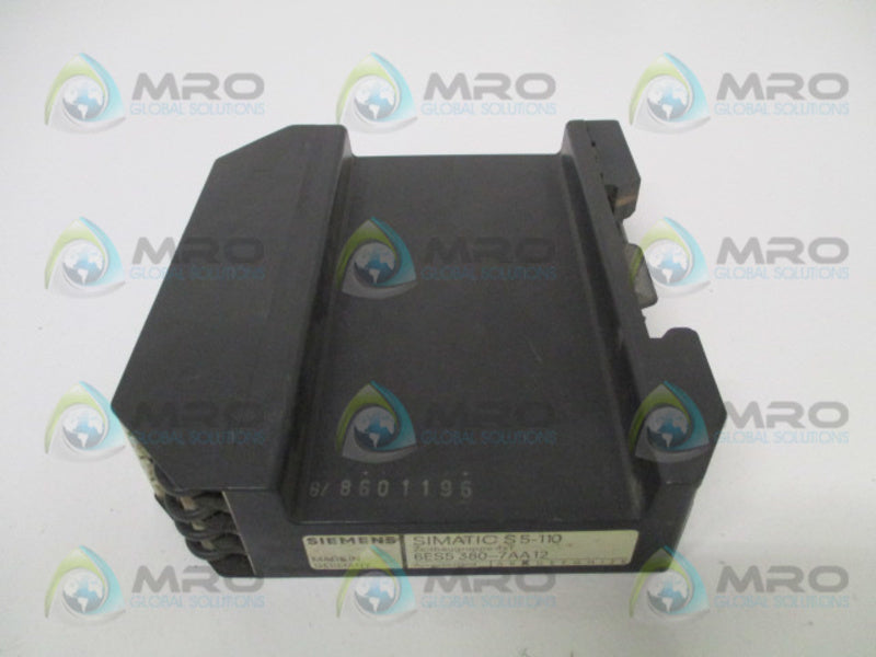 SIEMENS S5-110 6ES5380-7AA12 UNMP