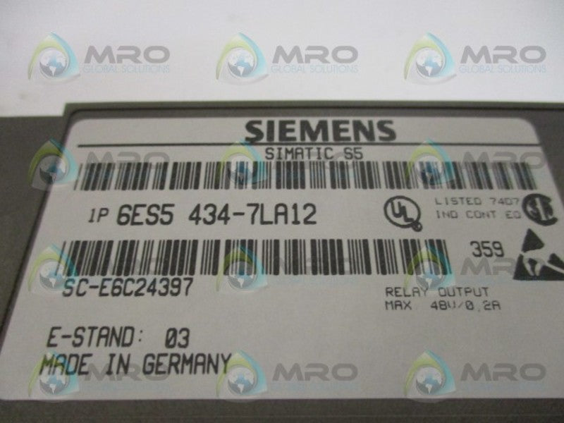 SIEMENS SIMATIC S5 6ES5-434-7LA12 DIGITAL INPUT MODULE NSMP
