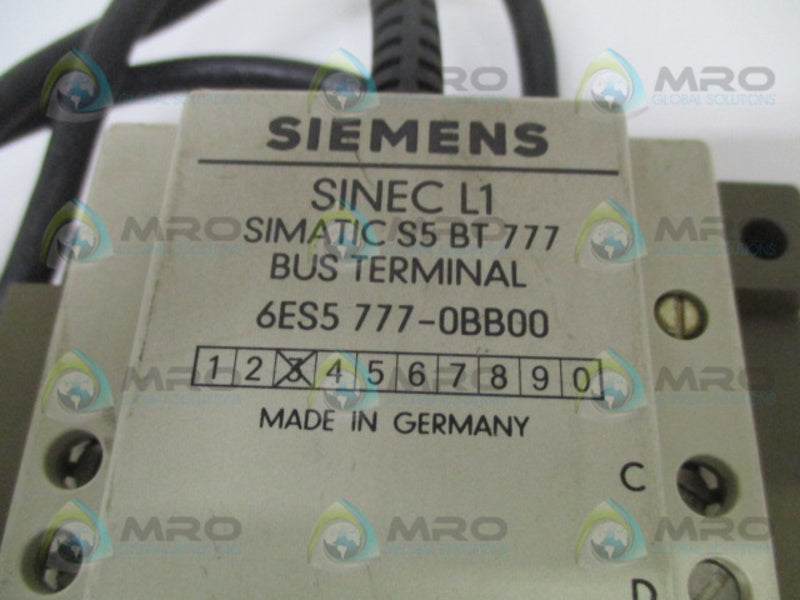 SIEMENS S5BT777 6ES5777-0BB00 UNMP