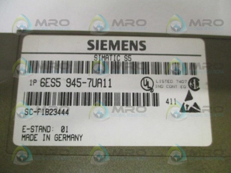 SIEMENS SIMATIC S5-115U 6ES5945-7UA11 CPU MODULE UNMP
