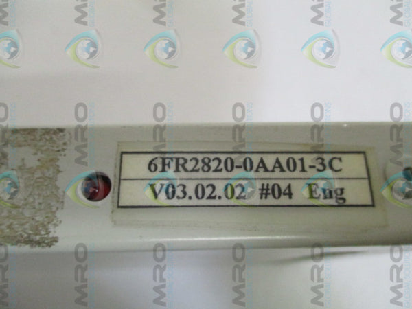 SIEMENS 6FR2820-0AA01-3C BOARD MODULE UNMP