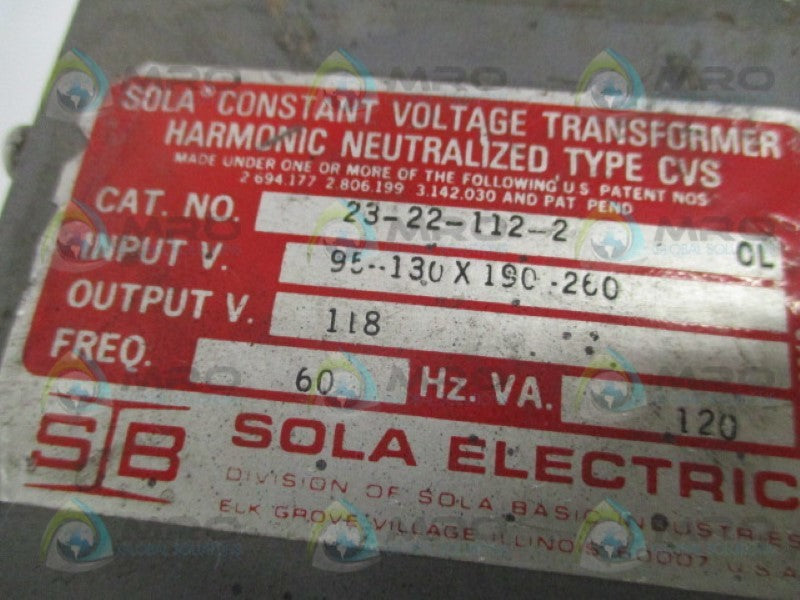SOLA 23-22-112-2 UNMP