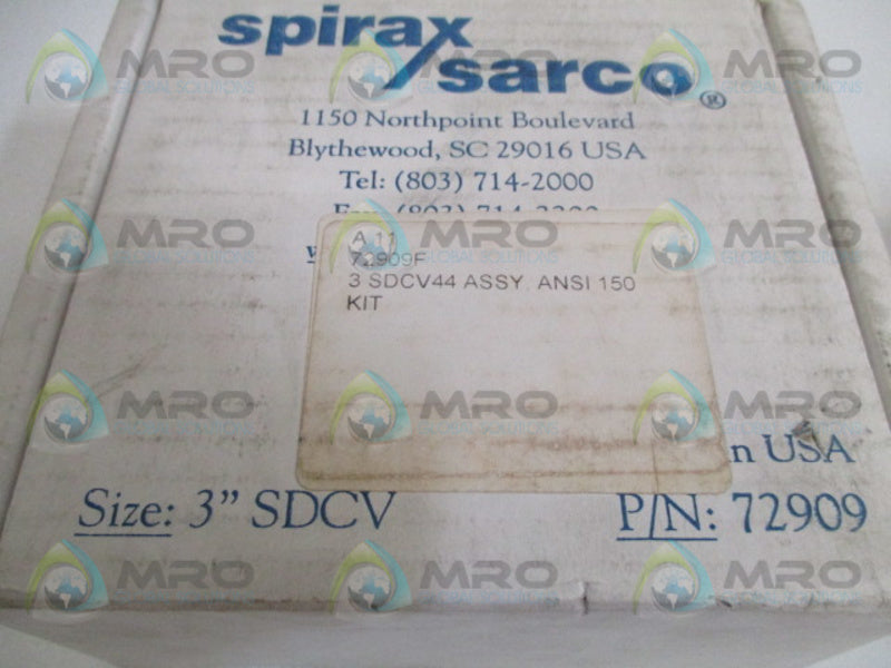 SPIRAX SARCO 72909 SDCV44 SPLIT DISC CHECK VALVE 3" NSMP