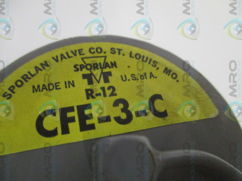 SPORLAN CFE-3-C THERMOSTATIC EXPANSION VALVE UNMP