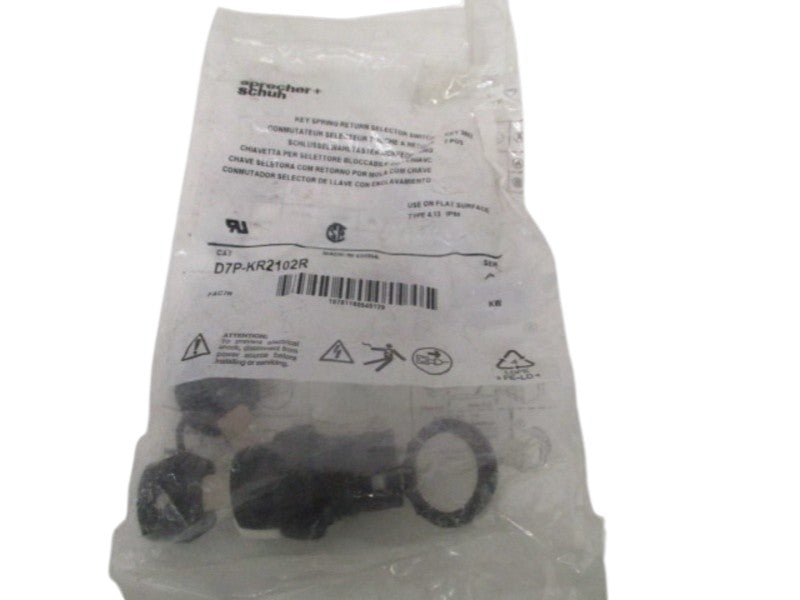 SPRECHER+SCHUH D7P-KR2102R KEY SPRING RETURN SELECTOR SWITCHNSMP