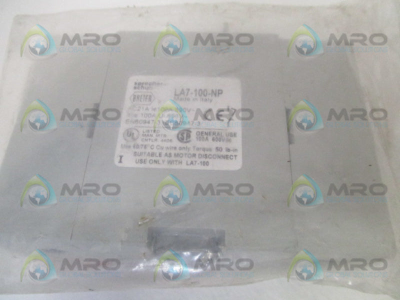 SPRECHER+SCHUH LA7-100-NP DISCONNECT SWITCH NSMP