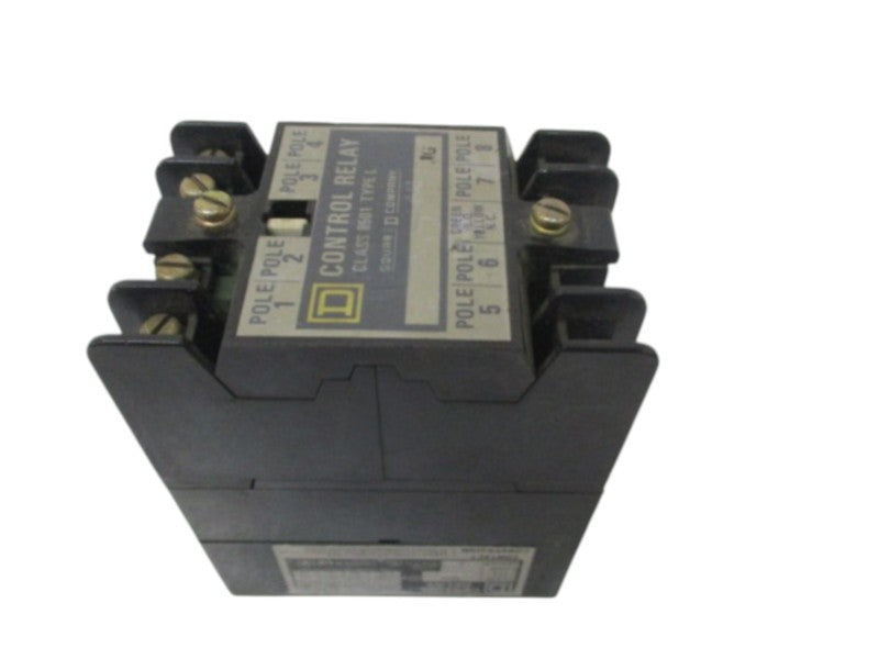 SQUARE D 8501-LO-20 CONTROL RELAY 120V UNMP