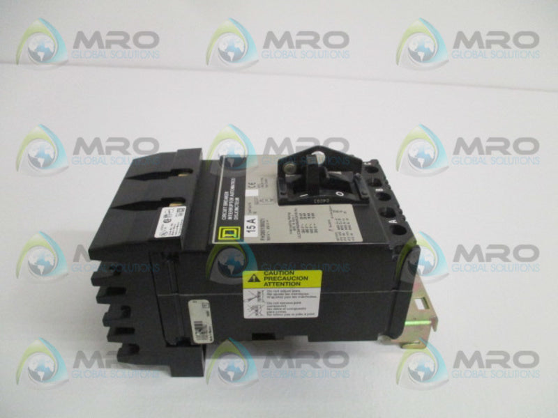 SQUARE D FH360158021 CIRCUIT BREAKER 15A (GREY) NSMP