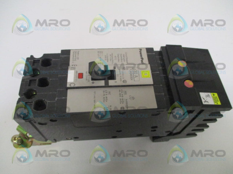 SQUARE D POWERPACT FJA240304 CIRCUIT BREAKER 30A NSMP