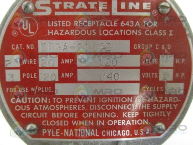 PYLE-NATIONAL STRATE LINE ERRA-21532 RECEPTACLE NSNP
