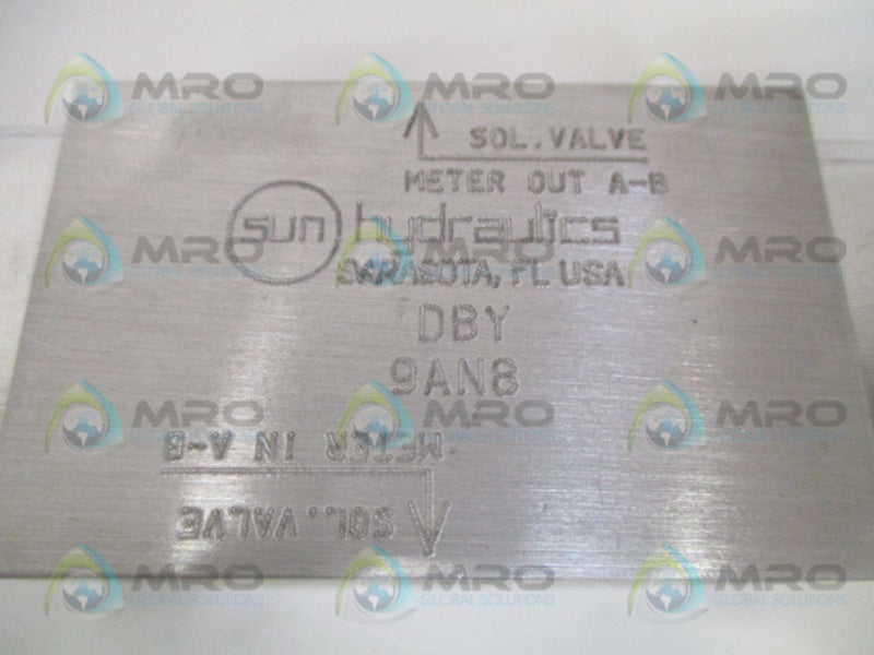 SUN HYDRAULICS DBY9AN8  NSMP