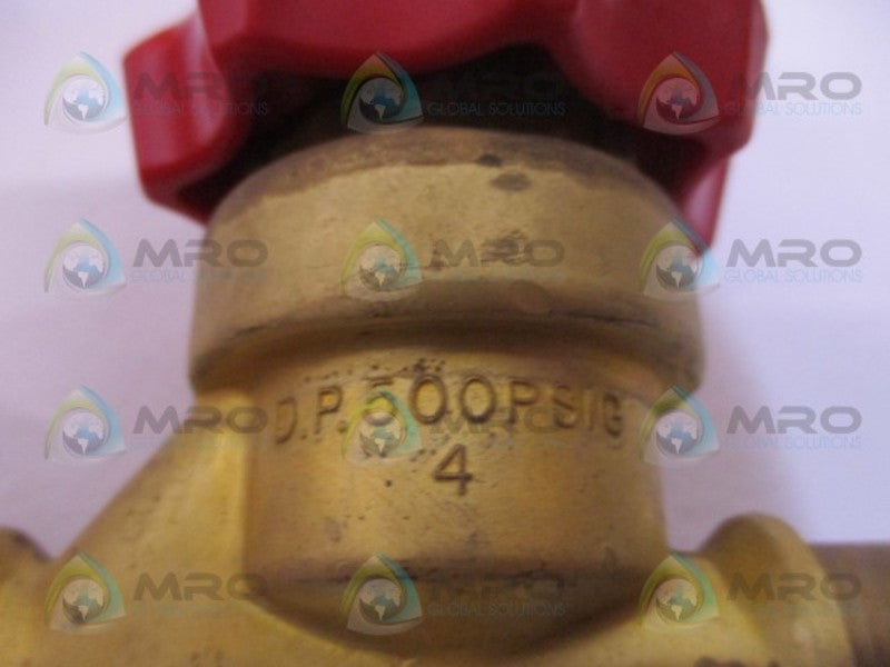 SUPERIOR VALVE 217-12S SWEAT VALVE 500 PSIG NSNP