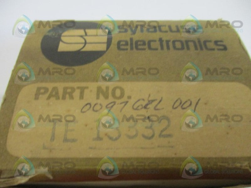 SYRACUSE ELECTRONICS TE-13332 TIME DELAY RELAY 3.6-360 SEC. 24VAC NSMP