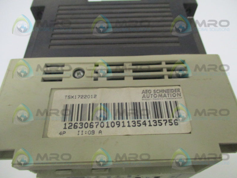 TELEMECANIQUE TSX1722012 PLC CONTROLLER (AS PICTURED) UNMP