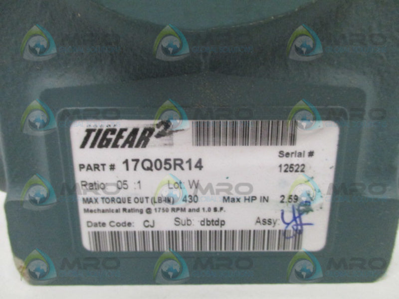 DODGE TIGEAR-2 17Q05R14 GEAR REDUCER 2.59 HP NSMP