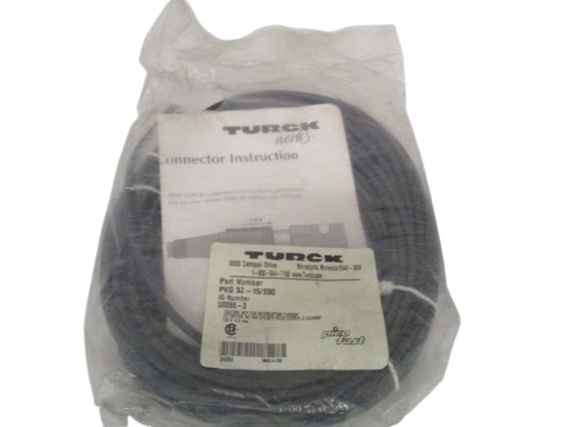 TURCK PKG3Z-15/S90 MOLDED CORDSET NSMP