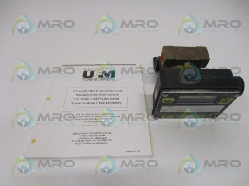 UNIVERSAL FLOW MONITORS WVS7GM-2-A1NR-F-4U FLOW METER 0-7 GPM NSMP