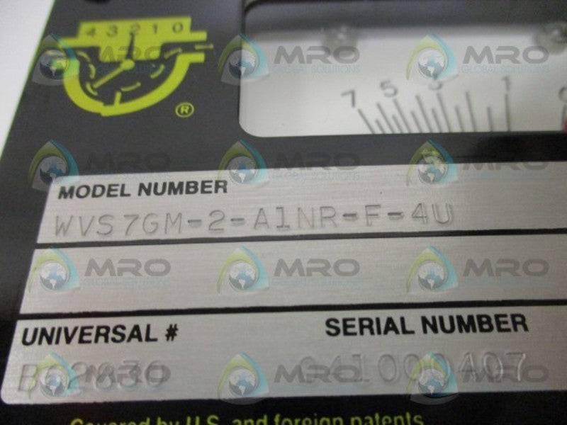 UNIVERSAL FLOW MONITORS WVS7GM-2-A1NR-F-4U FLOW METER 0-7 GPM NSMP