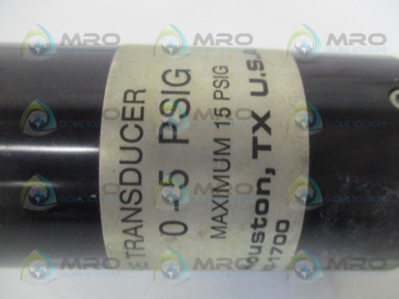 USON 451 TYPE K PRESSURE TRANSDUCER 0/5 PSIG UNMP