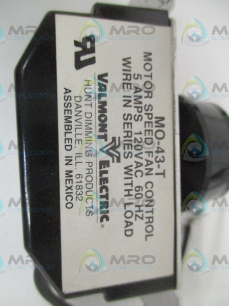 VALMONT ELECTRIC MO-43-T (MISSING ACCESSORIES)  NSMP