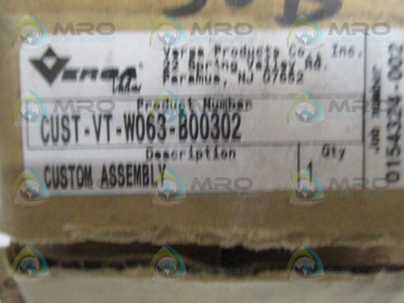 VERSA CUST-VT-W063-B00302 CUSTOM ASSEMBLY VALVE NSMP